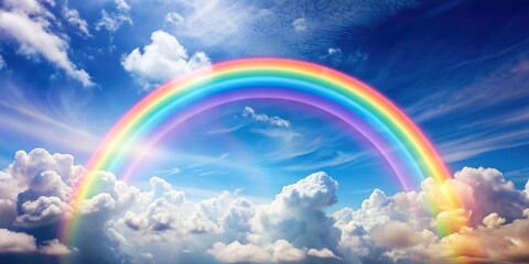 Bright and pale color rainbow for hopes and dreams