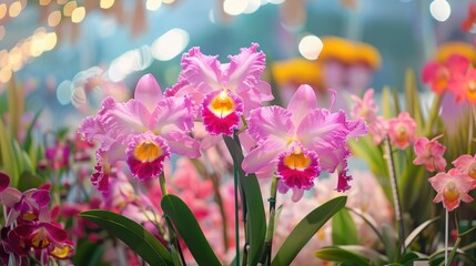 Cattleya orchids showcased at Tao Dan spring flower festival