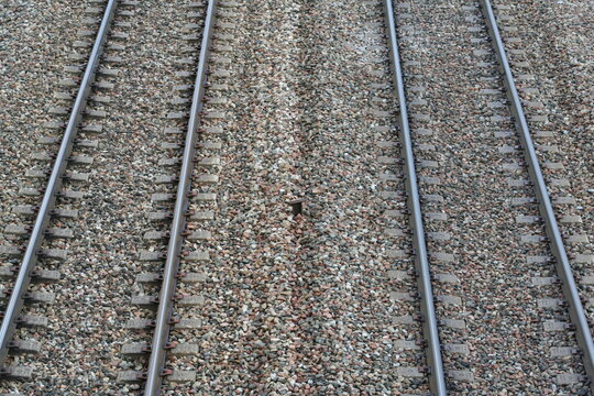 perspective view of perfectly parallel tracks