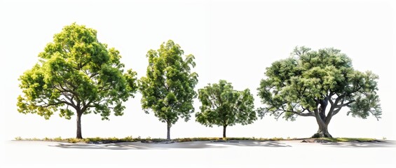 These isolated Cedar and Olive trees from Lebanon are suitable for use in architectural design, decoration