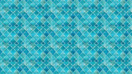 Fototapeta premium Blue Geometric Pattern Background