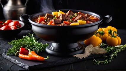 Homestyle Meal Harmony, A Minimalist Perspective in Food Photography