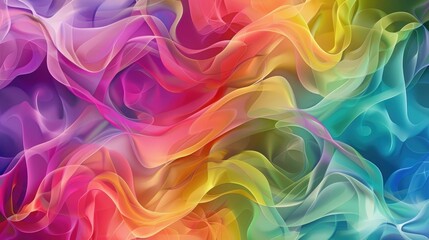 Obraz premium Abstract Background with Seamless Integration of Rainbow Colors