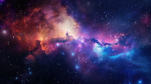 Nebula with Stars in the Universe: NASA Image Elements