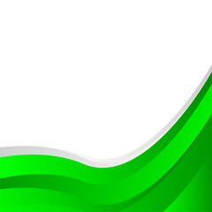 Green wave background template