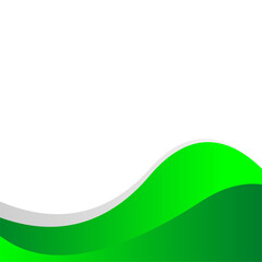Green wave background template