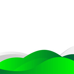 Green wave background template
