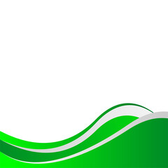 Green wave background template