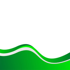 Green wave background template