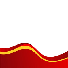 Red wave background template