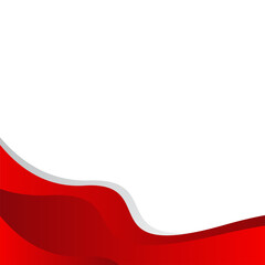 Red wave background template