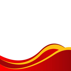 Red wave background template
