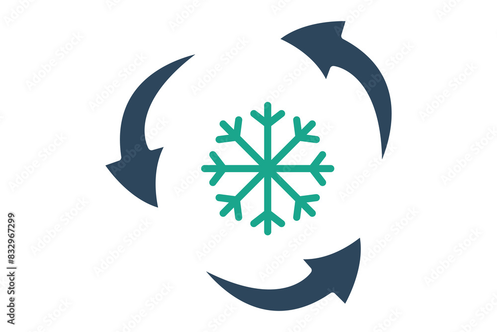 Poster cooling icon. icon related to utilities. solid icon style. utilities elements vector illustration