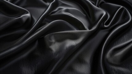 Fototapeta premium Close Up Texture of a Smooth Black Background