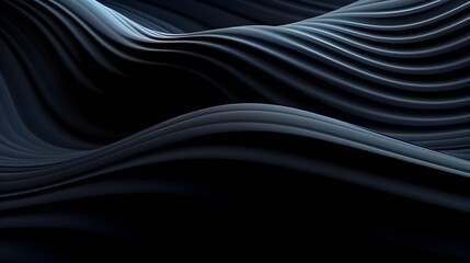 Obraz premium Graceful 3D Waves of Material Rippling Over a Dark Moody Background