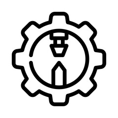 worker line icon