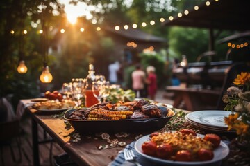Summer backyard barbecues - Generative AI
