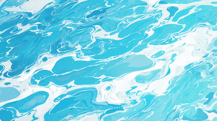 Blue and White Abstract Marble Texture for Background and Design