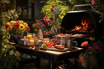 Summer backyard barbecues - Generative AI