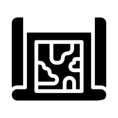 blueprint glyph icon