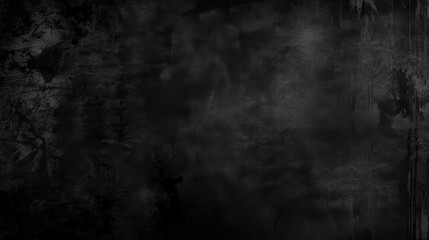 Black background vector illustration with vintage distressed grunge texture and dark gray charcoal color paint, black stone, cement or concrete wall