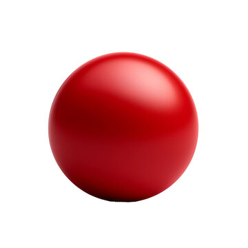 red ball isolated on white