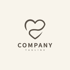 love heart infinity icon logo design illustration 4
