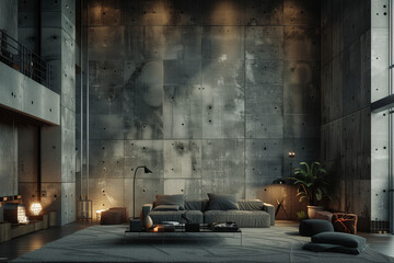 Chic urban loft epitomizing modern elegance with industrial touches amidst the bustling streets of Paris.