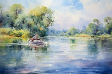 Summer boating - Generative AI