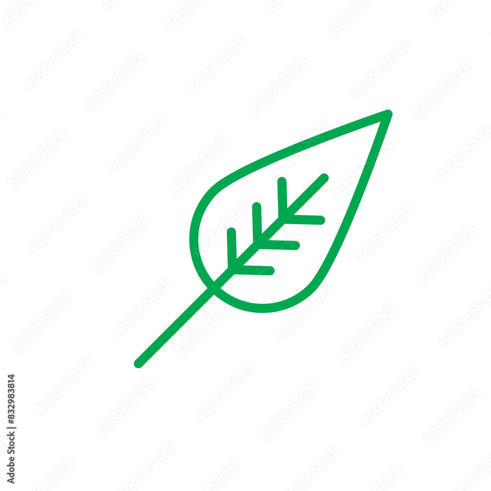 Poster leaf icon vector simple flat trendy style illustration for web and app on white background..eps