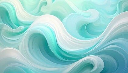  Soft pastel swirls of lavender, mint green, and baby blue merging seamlessly