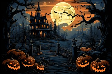 Fototapeta premium Halloween - Generative AI