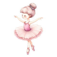 Ballerina beautiful delicate digital painting illustration