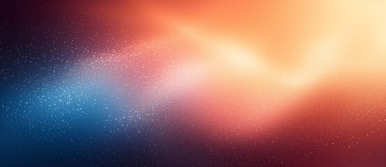 Obraz premium Beige Brown Blue Retro Grainy Gradient Background Abstract Design Poster Banner