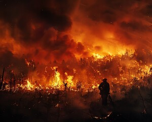 Racing against time Efforts to contain and extinguish forest fires