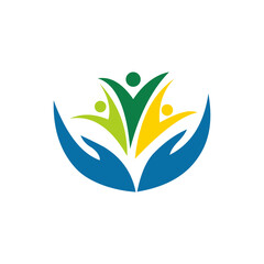 logo design vector abstract template modern symbol simple logo icon Health