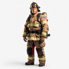 Fototapeta premium Capture the essence of dedication and honor as a uniformed soldier stands tall, saluting with unwavering respect. The American flag patch proudly displayed on their arm symbolizes their commitment to