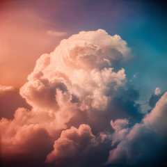 Nature's watercolor painting, a symphony of colors against the fading light.