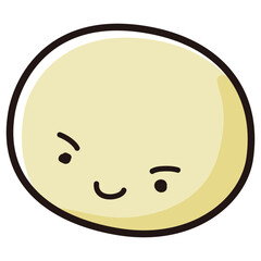 大豆のキャラクターのイラスト