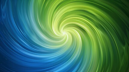 Mesmerizing Swirling Vortex of Green and Blue - 4K HD Wallpaper