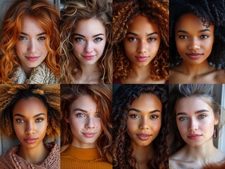 Obraz premium The collage of beautiful woman