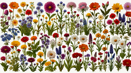 many-different-meadow-flowers-isolated-on-white-set