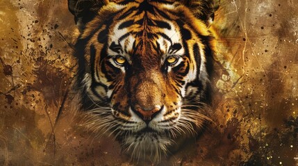 Creating Tiger Pointillism Artwork For