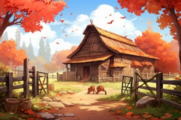 Rustic scenes - Generative AI