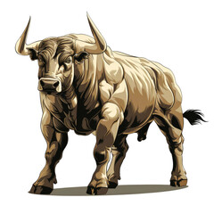Fototapeta premium illustration art of bull