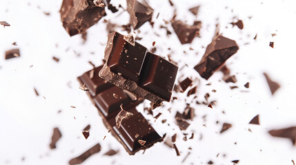 Chocolat background texture brown milk wave liquid, generative AI