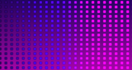 Small neon square moving on gradient background. Futuristic glowing simple minimal corporate style overlay backdrop asset. Coding computing connected dots dancing cool tech bg.
