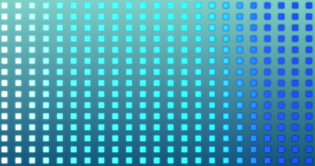 Small neon square moving on gradient background. Futuristic glowing simple minimal corporate style overlay backdrop asset. Coding computing connected dots dancing cool tech bg.