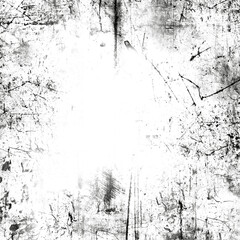 Obraz premium A grunge frame with black dirt, scratches and cracks isolated. 