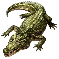 Fototapeta premium illustration art of crocodile